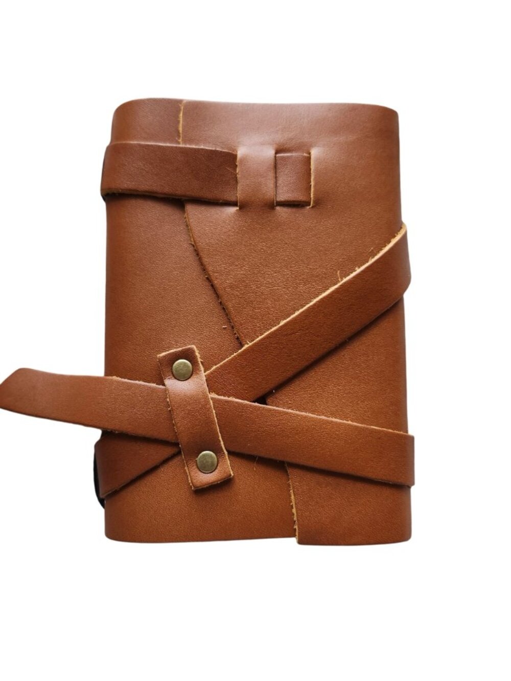 Portland Leather Unisex Small Wrap Journal Honey Leather Refillable Strap - Picture 7 of 7